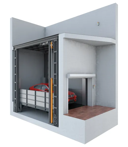 Автомобильный подъемник с крышей Фото в Иркутске